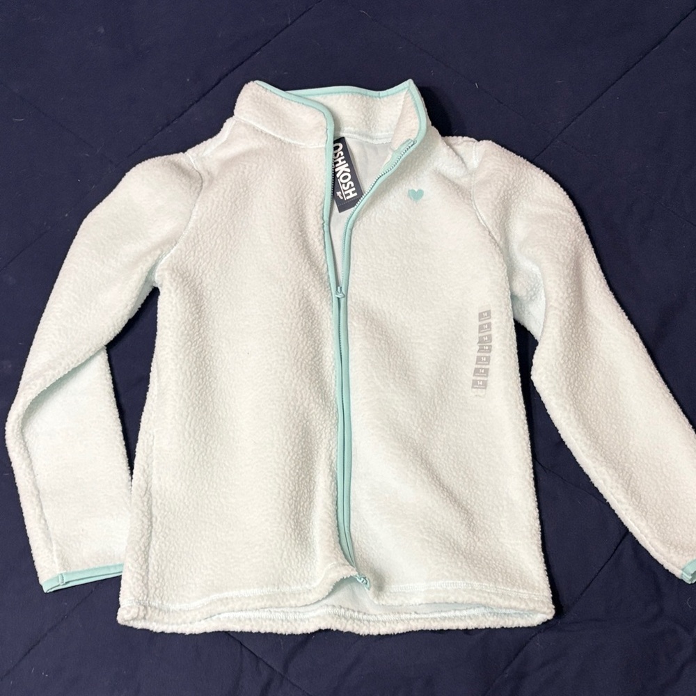 OshKosh B'gosh Light Blue Fleece Kids zip up jacket